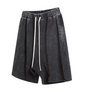 Loose Edge Cotton Shorts - Coffee