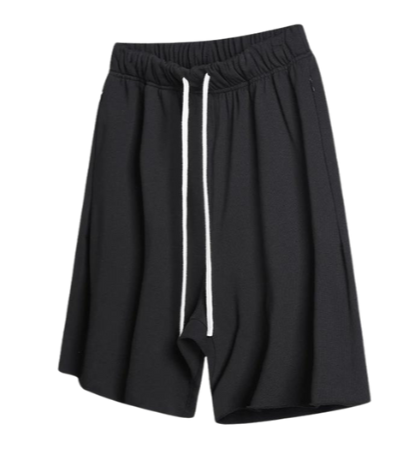 Loose Edge Cotton Shorts - Grey Apricot