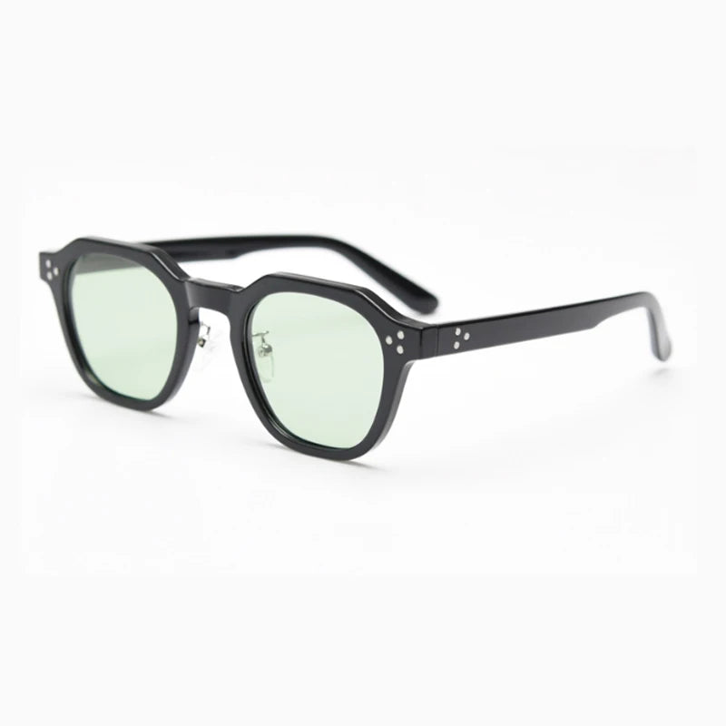 Retro Frame Sunglasses - Green Tea