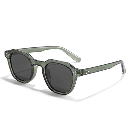 Retro Frame Sunglasses - Green Tea