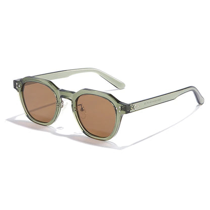 Retro Frame Sunglasses - Green Tea