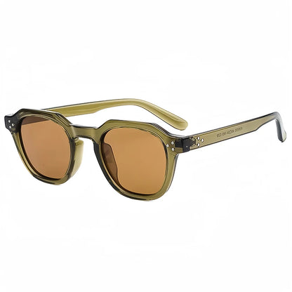 Retro Frame Sunglasses - Green Tea