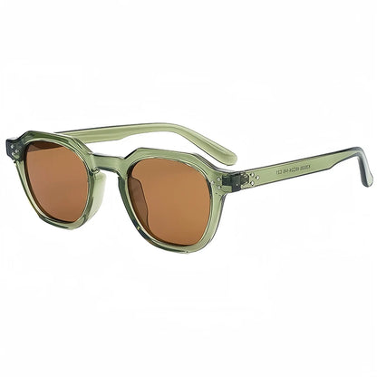 Retro Frame Sunglasses - Green Tea